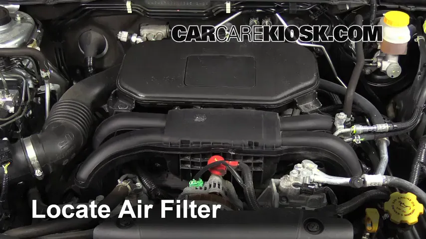 2012 Subaru Outback 2.5i Premium 2.5L 4 Cyl. Air Filter (Engine) Replace